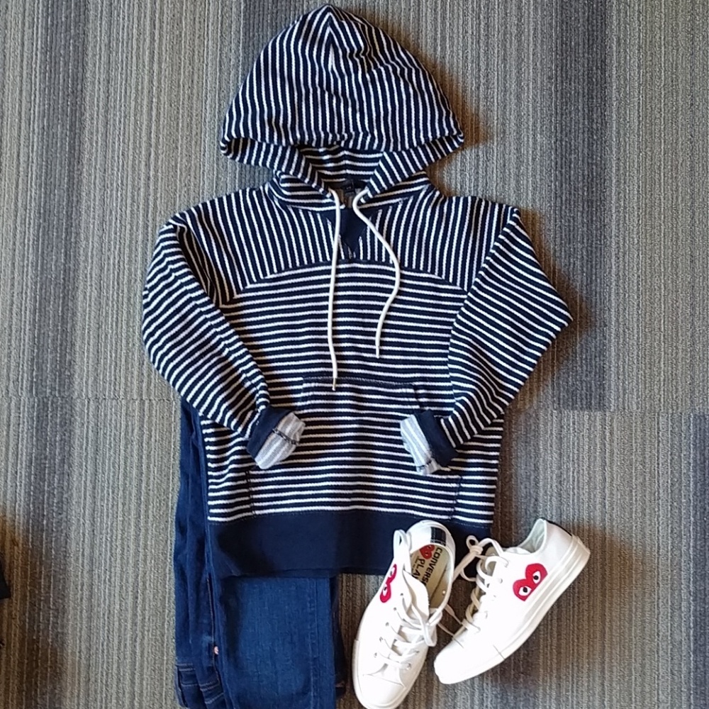J. crew Stripped Hoodie